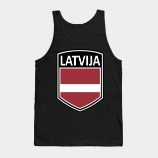 Flag Shield - Latvija Tank Top